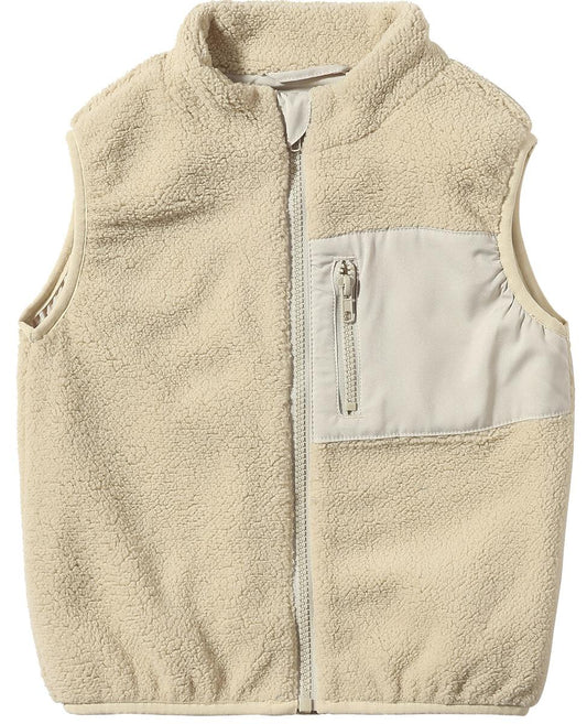 Beige Sherpa Vest