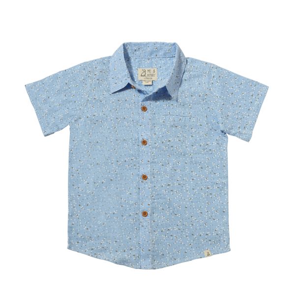 Daddy and Me Blue Floral Shirt