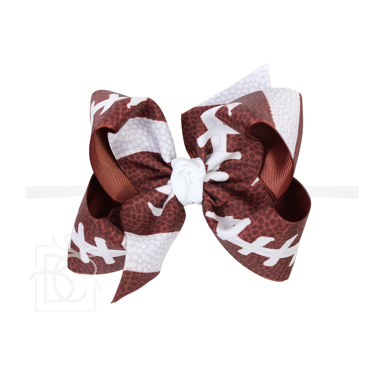 Football Bow with Nylon Headband