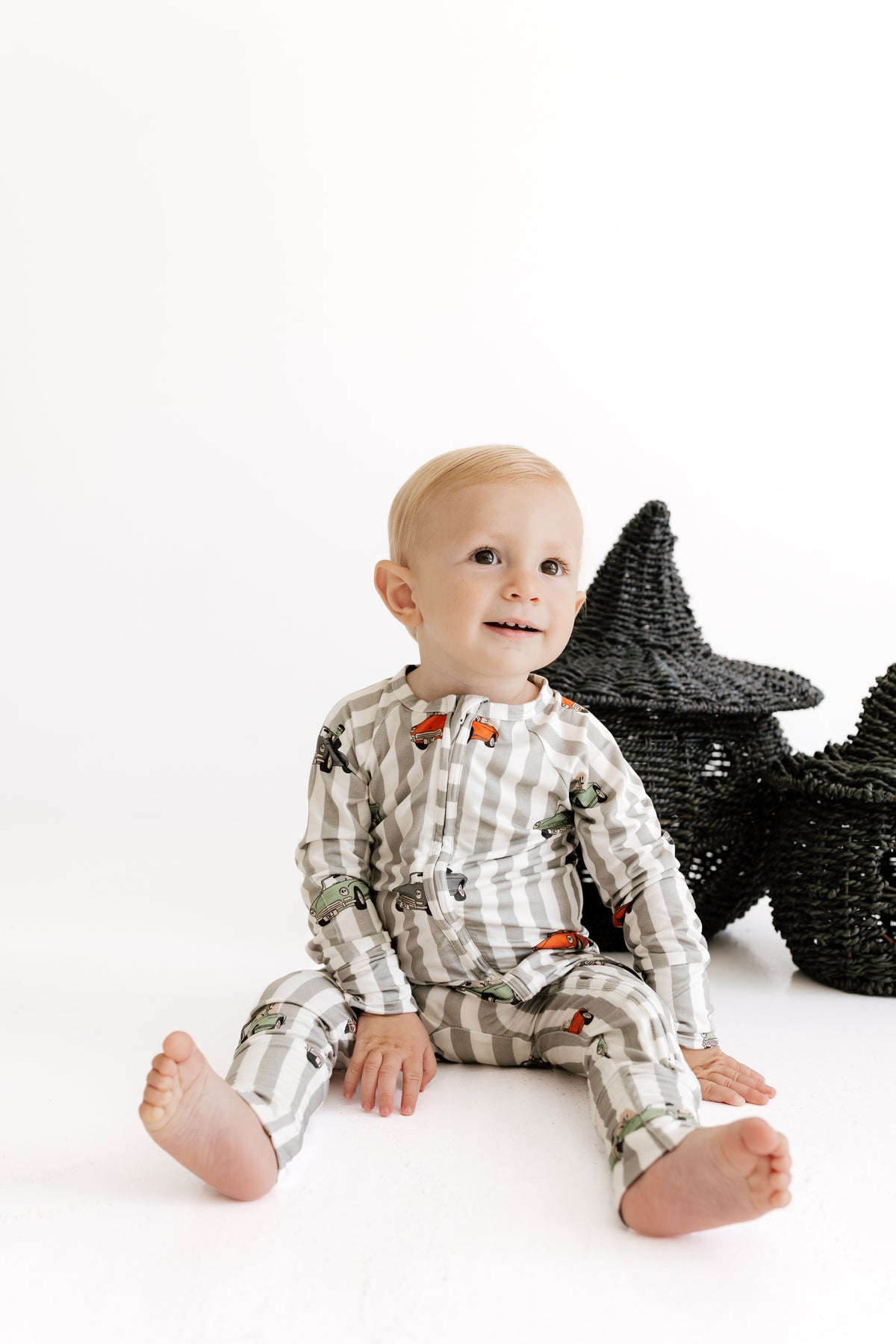 Spooky Little Riders Zipper Romper