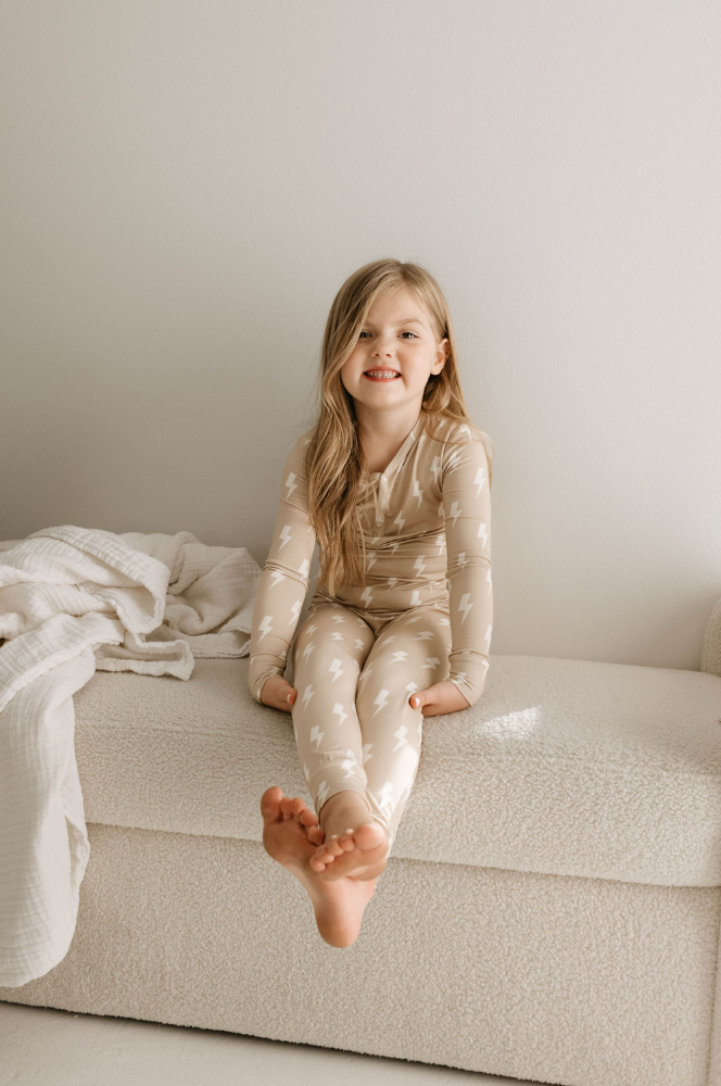 Lightning Bolt Bamboo Two Piece Pajamas