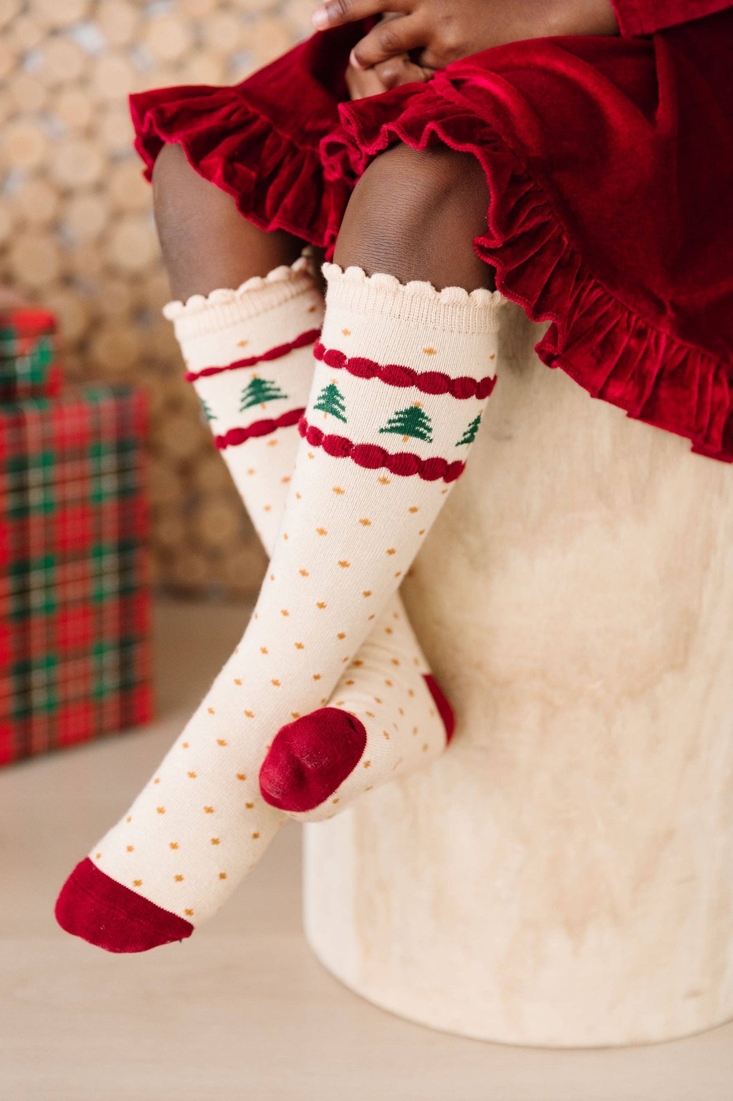 Tree Farm Knee High Socks