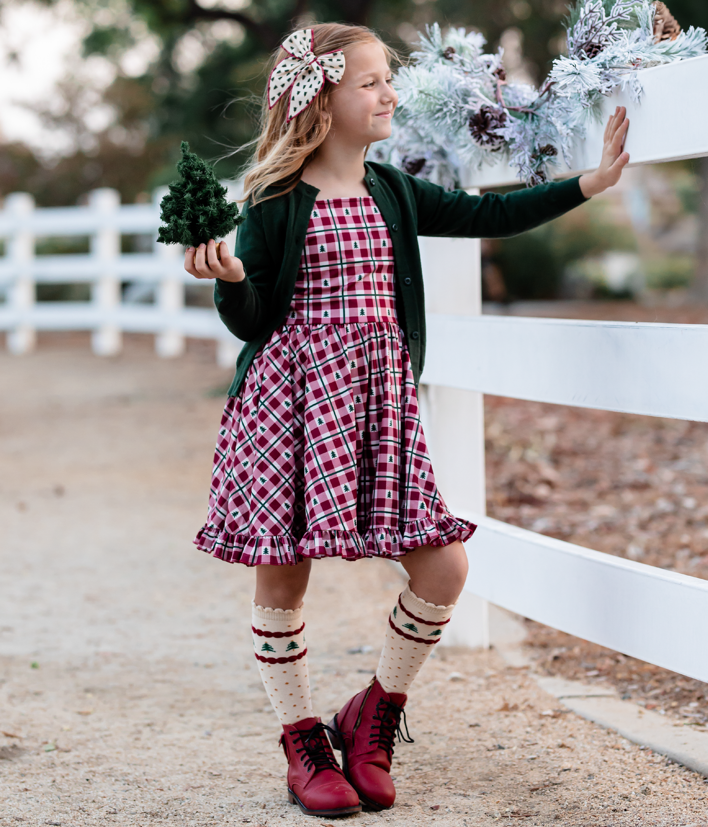 Tree Farm Knee High Socks