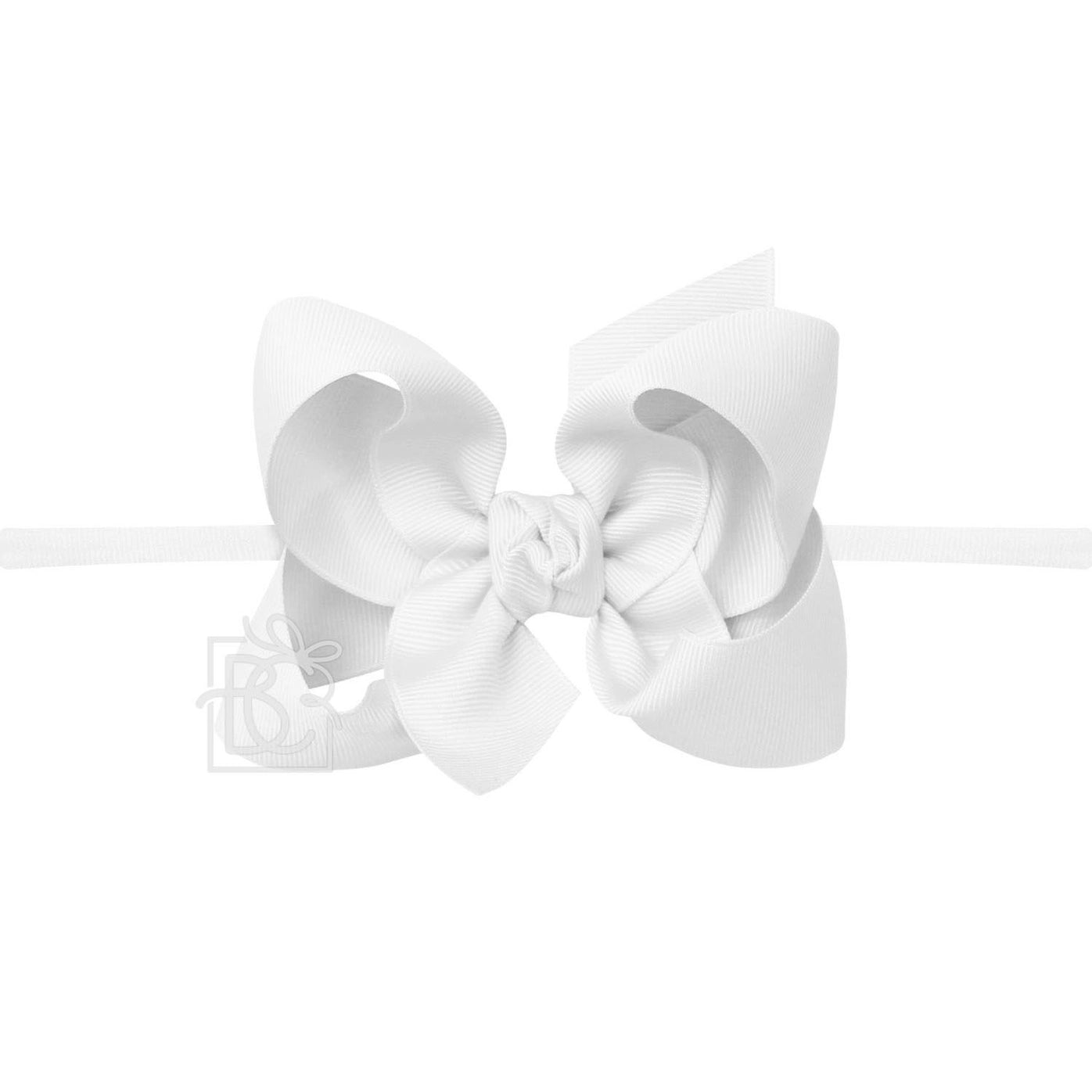White Headband Bow