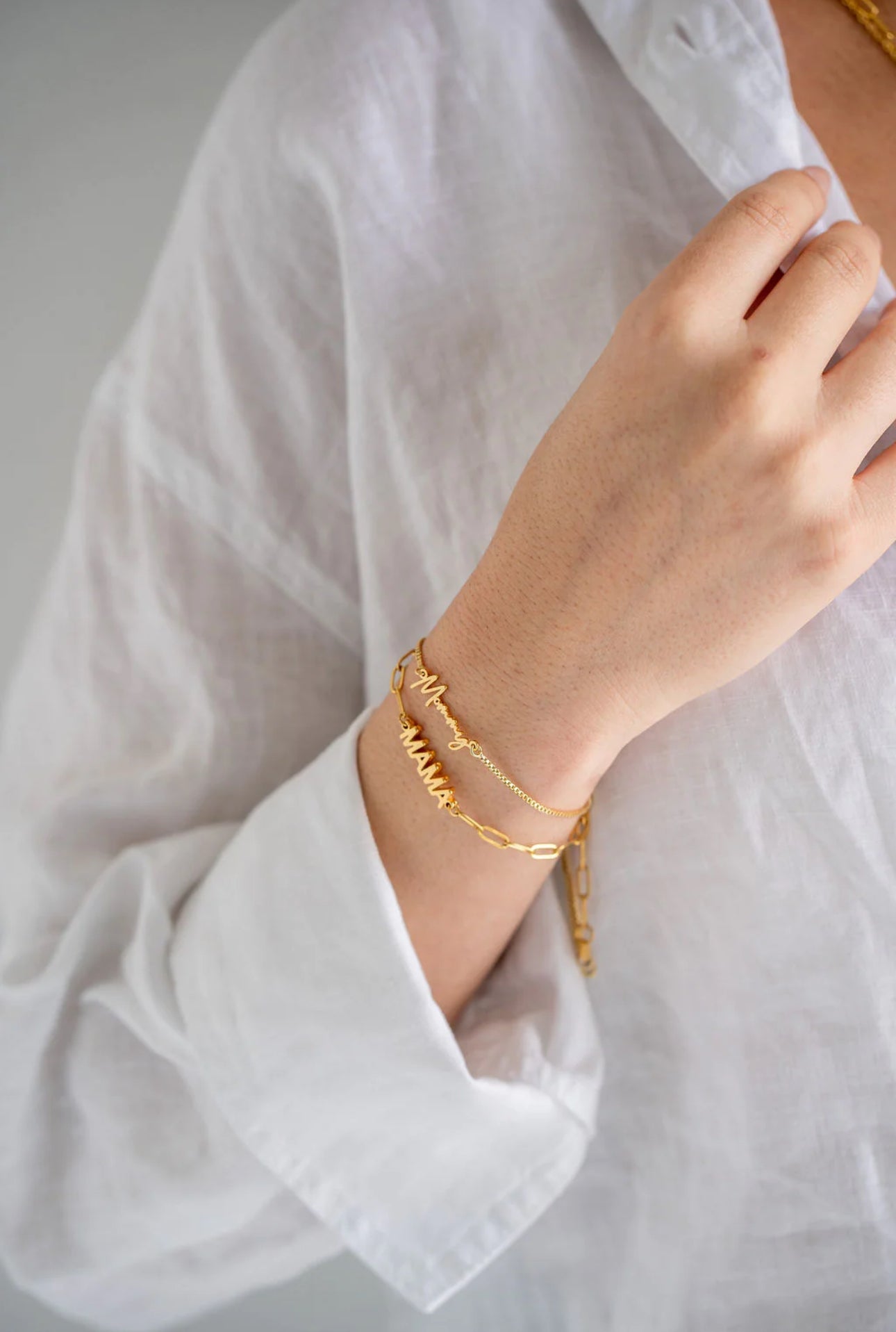 Mama Paperclip Bracelet