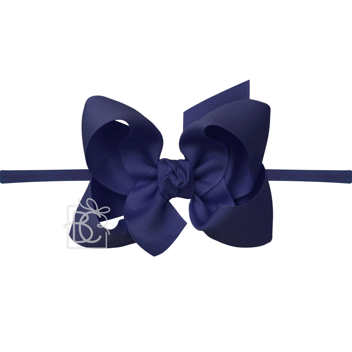 Navy Headband Bow