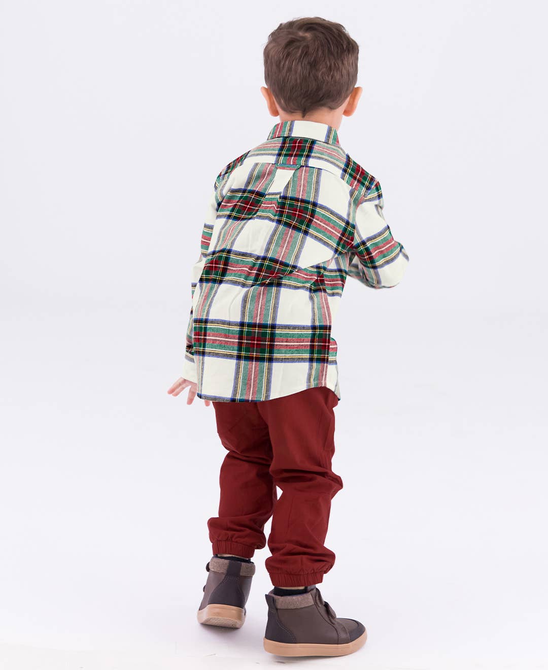 Good Tidings Plaid Button Down