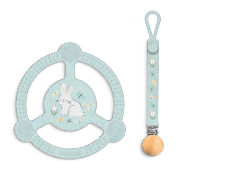 Bunny Hollow Silicone Teether Ring