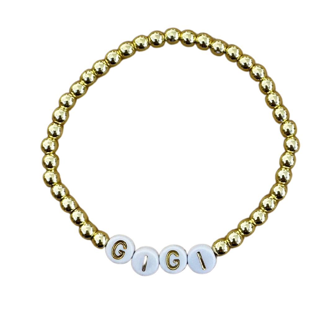 Gigi Gold Beaded Bracelet