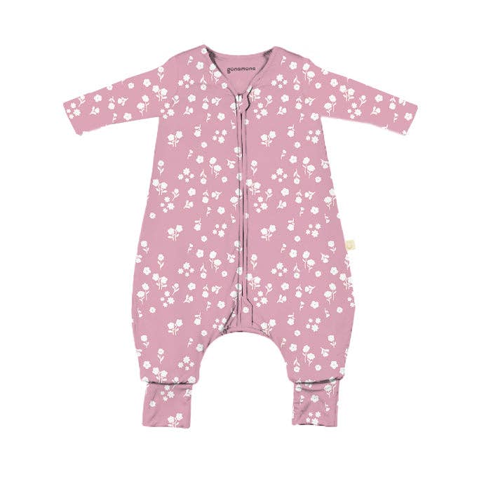 Mini Floral Long Sleeve Footie Sleep Bag