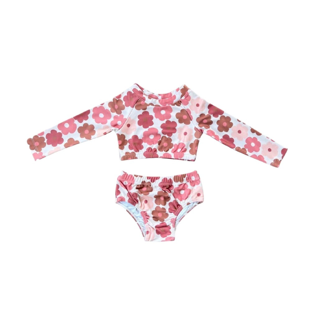 Retro Bloom Two-Piece Swim Set