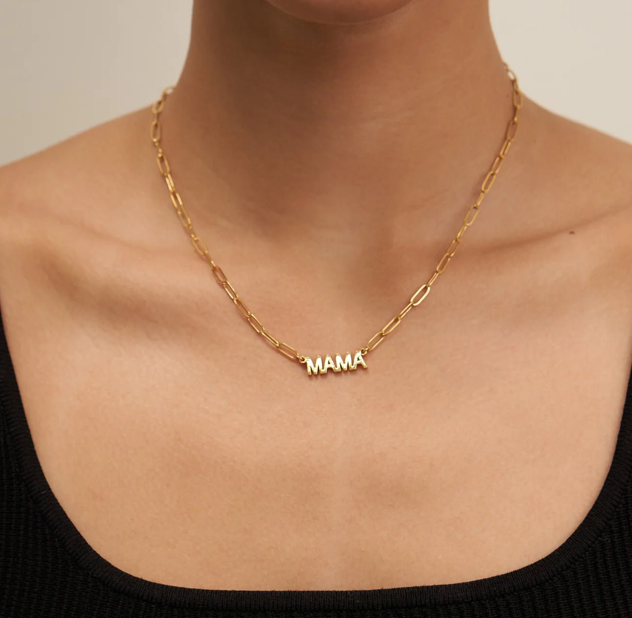 Mama Paperclip Necklace