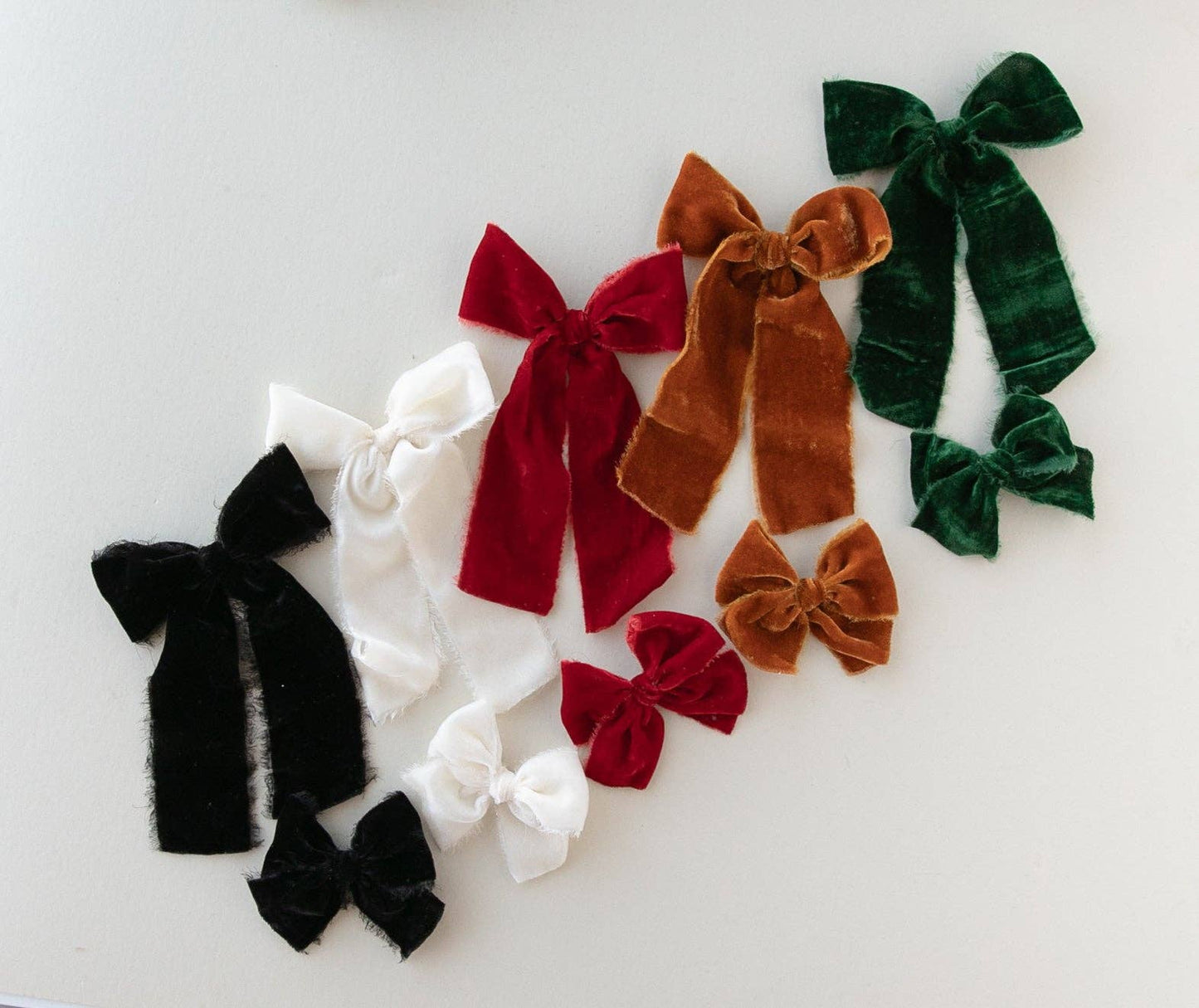 Snow Velvet Statement Ribbon Bow