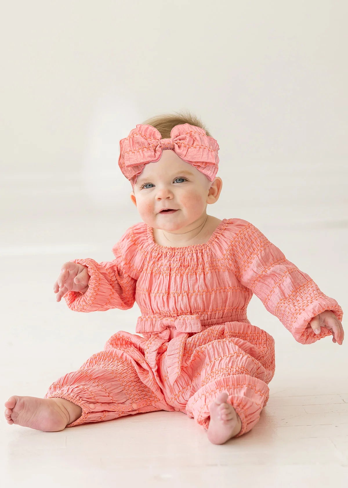 Pink Bow Romper
