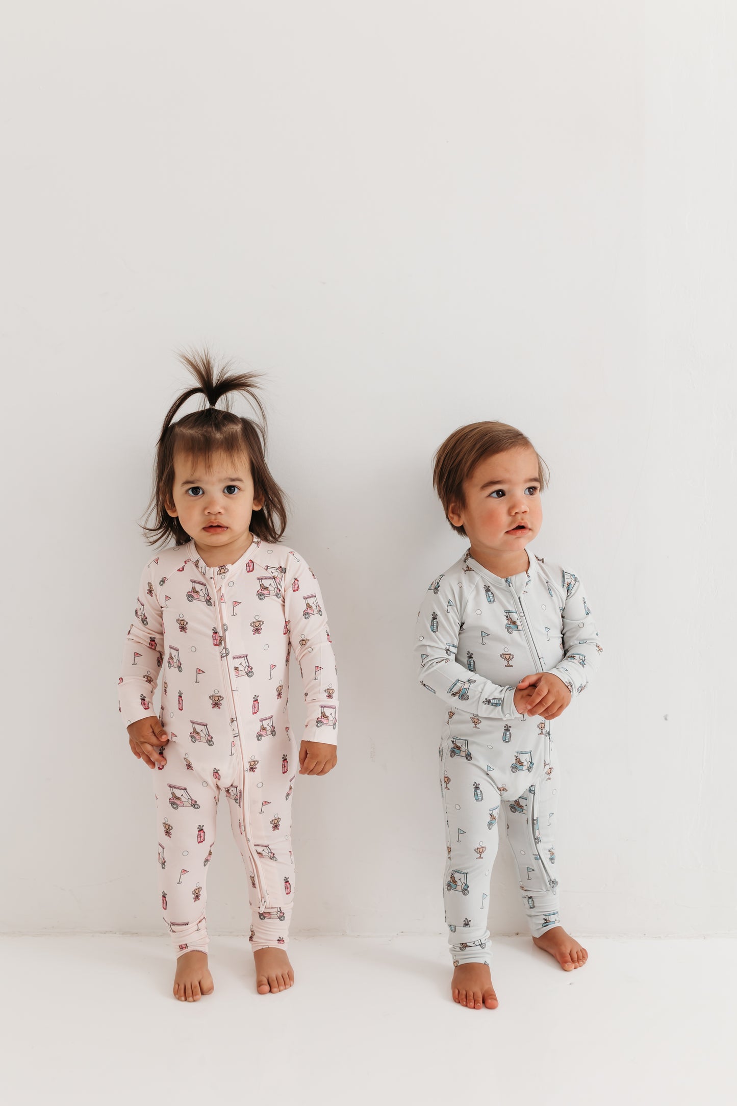 Pink Golf Zipper Romper