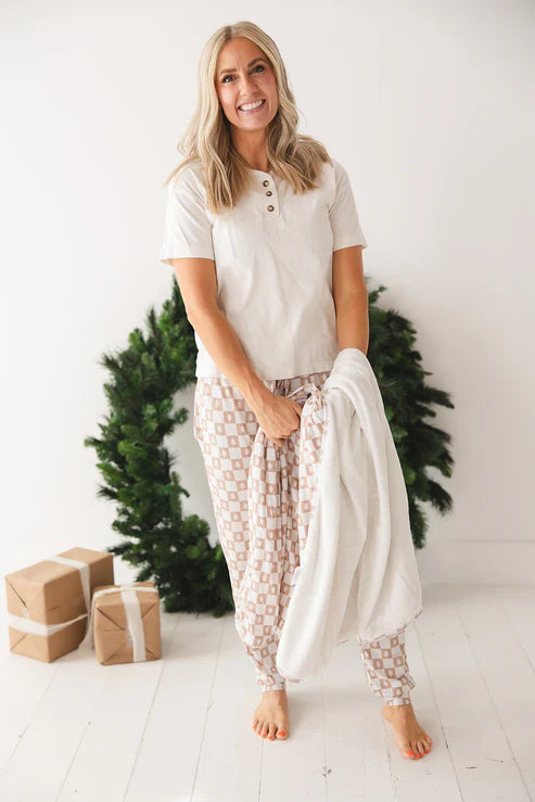 Pine Checker Women's Bamboo Jogger