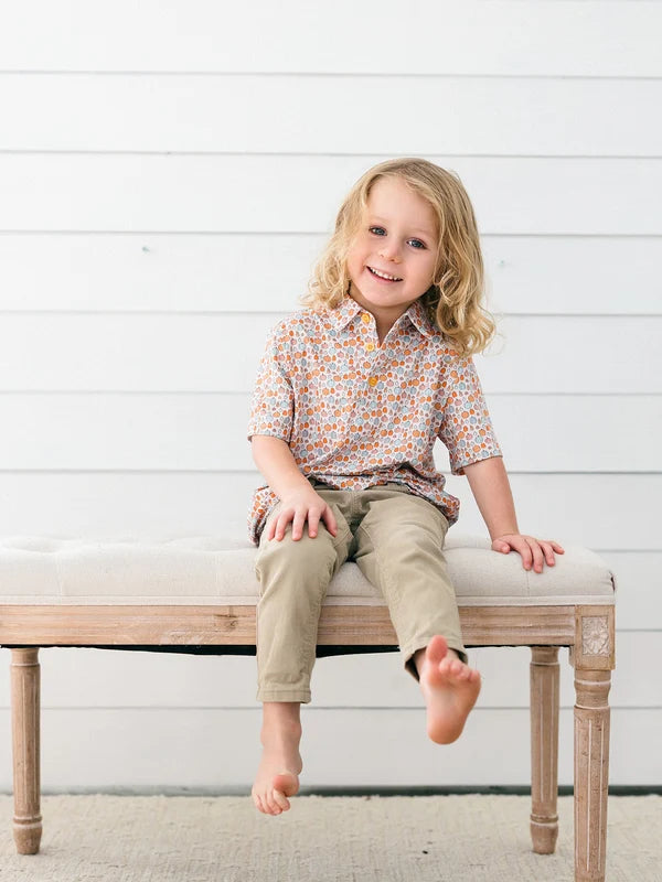 Orange Pumpkin Polo