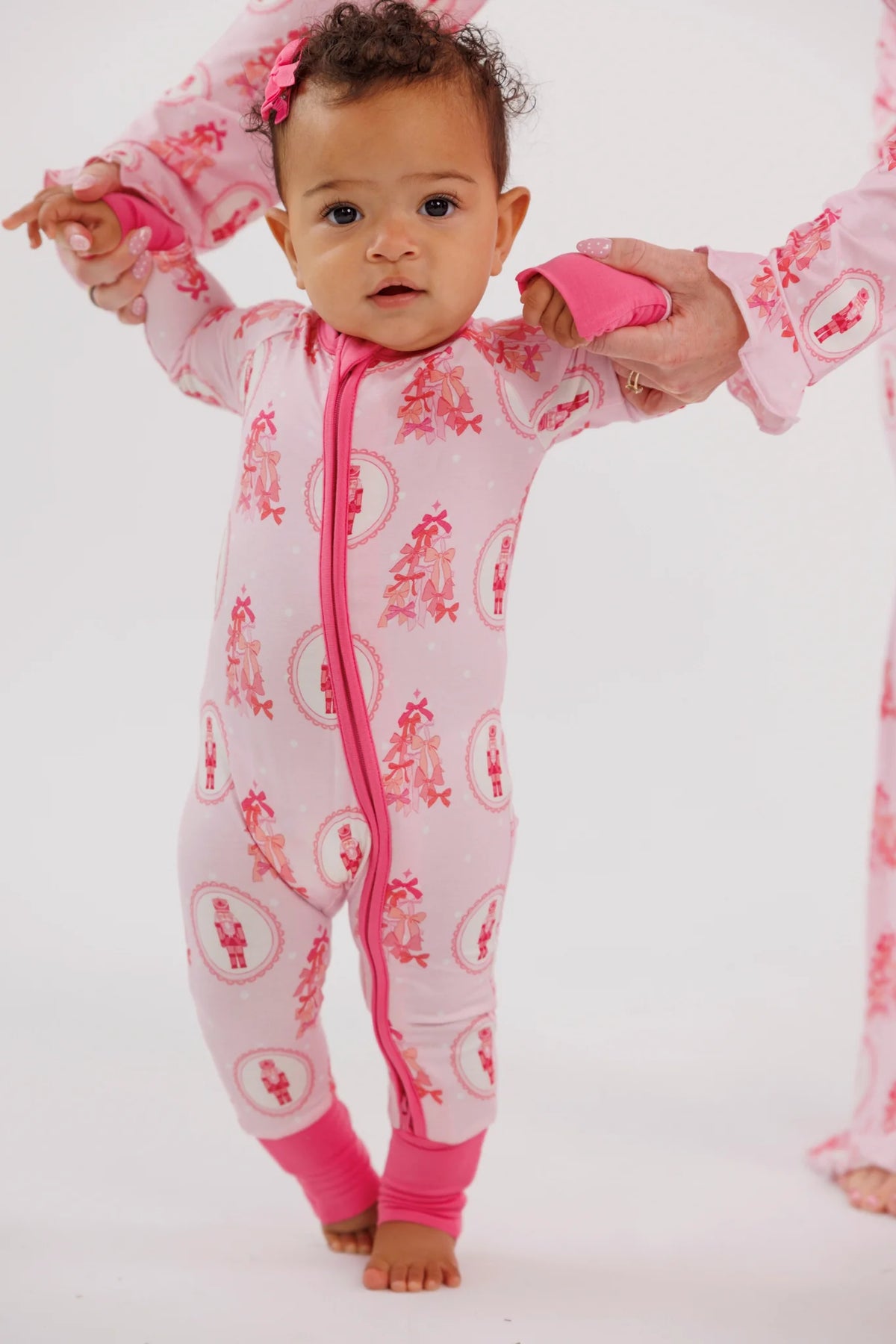 Wrapped In Bows Zipper Romper
