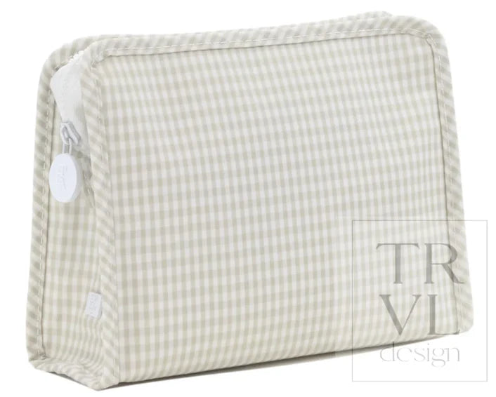 Pearl Grey Gingham Small Roadie