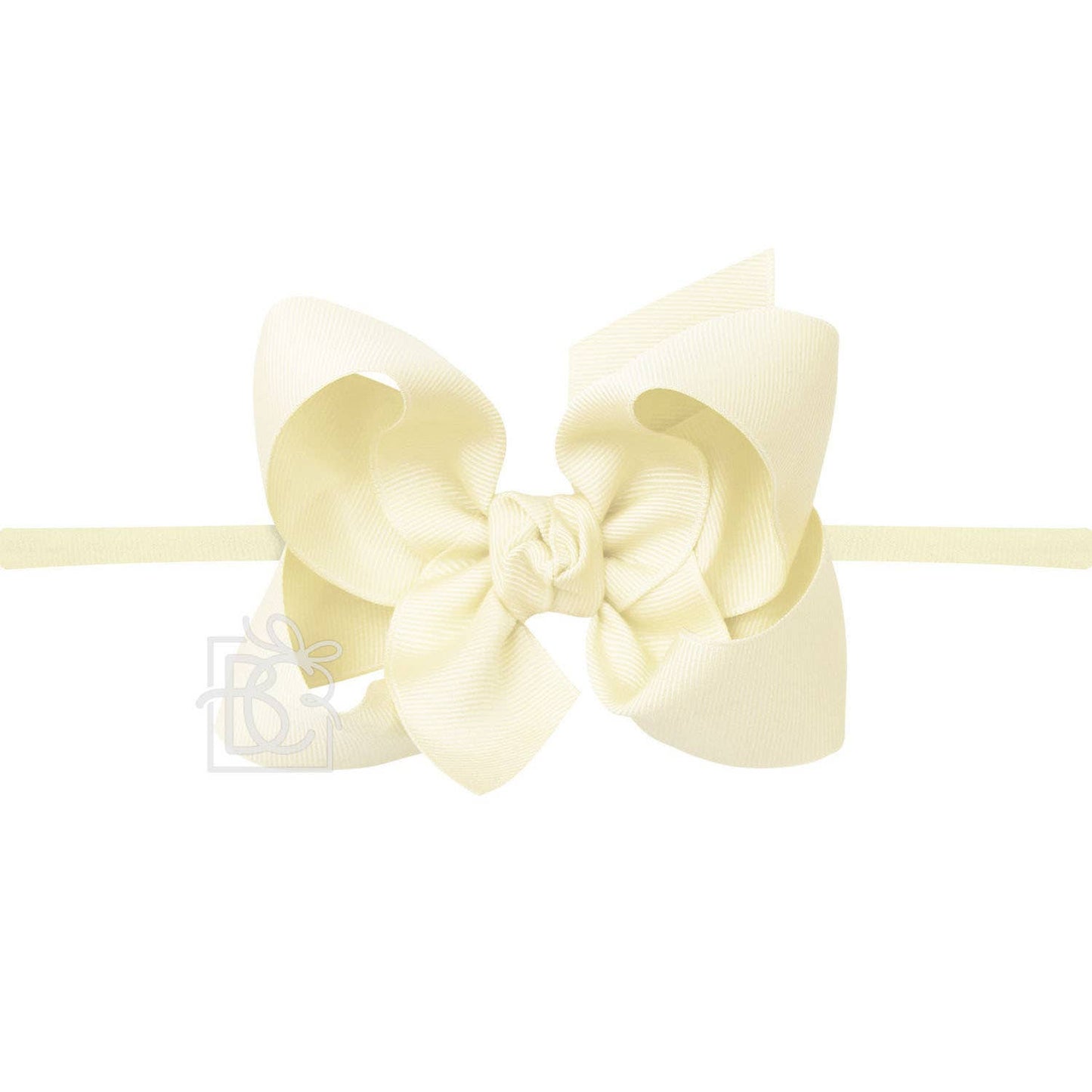 Light Yellow Headband Bow