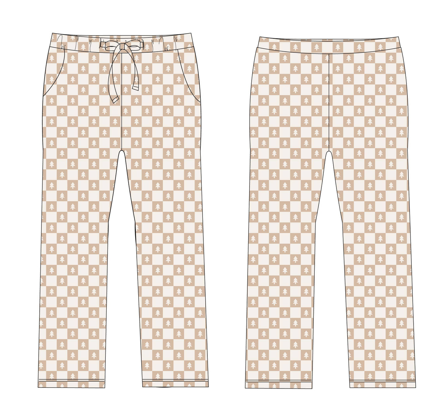 Pine Checker Men's Bamboo Pants