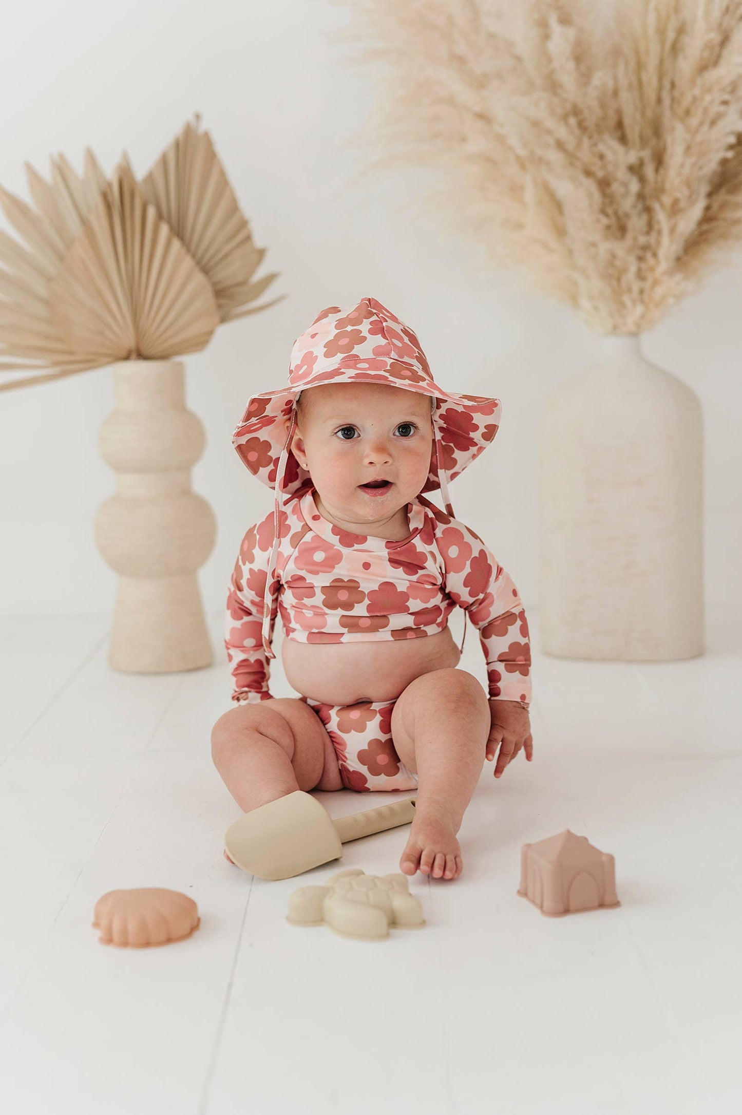 Retro Bloom Two-Piece Swim Set
