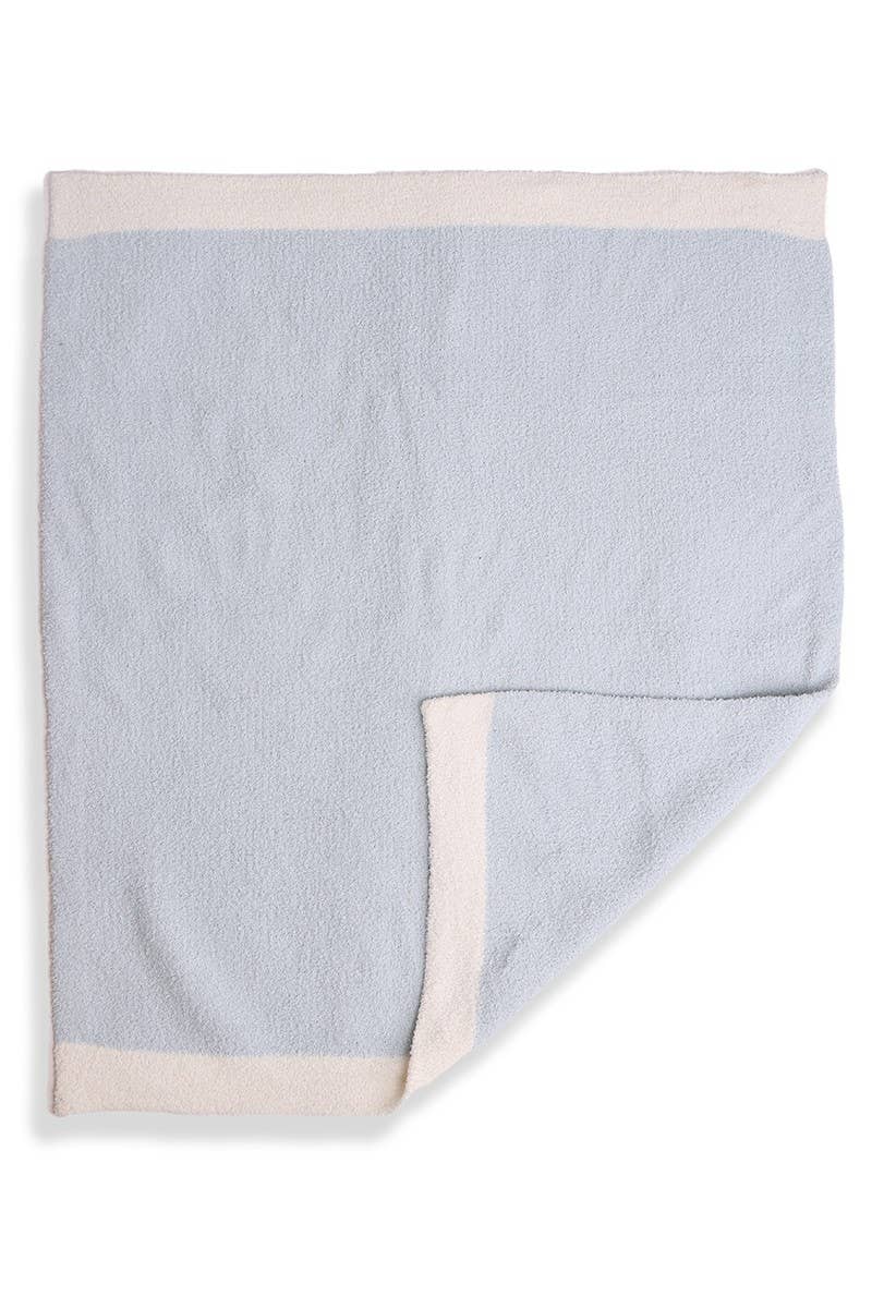 Color Block Luxury Soft Throw Blanket