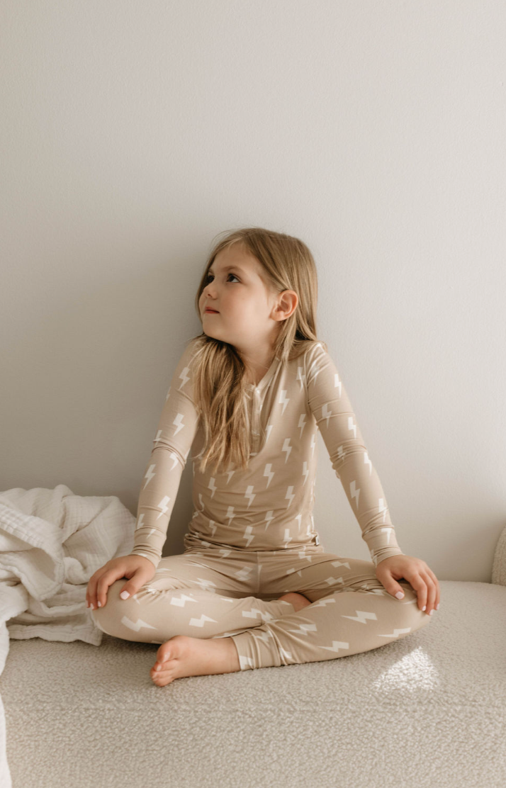 Lightning Bolt Bamboo Two Piece Pajamas