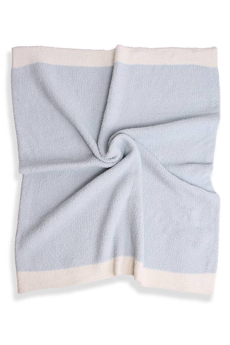 Color Block Luxury Soft Throw Blanket