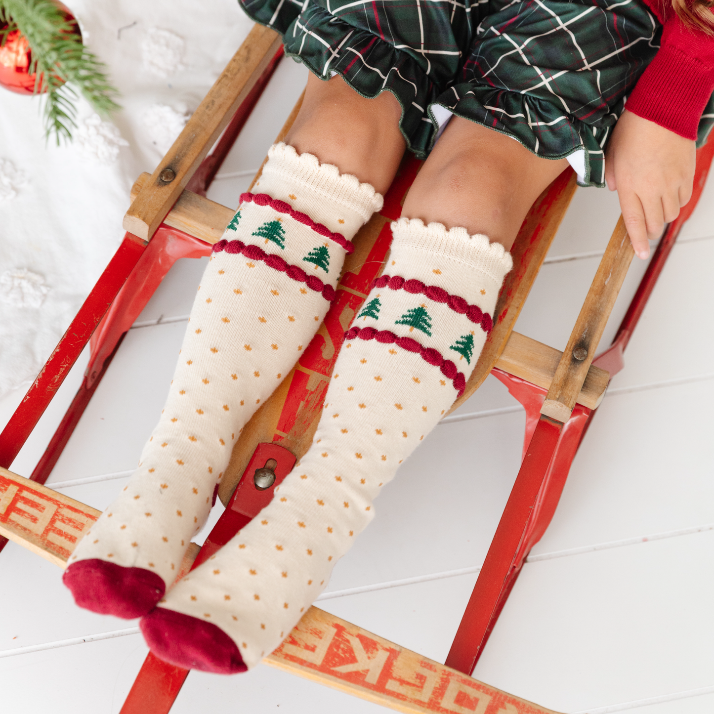 Tree Farm Knee High Socks