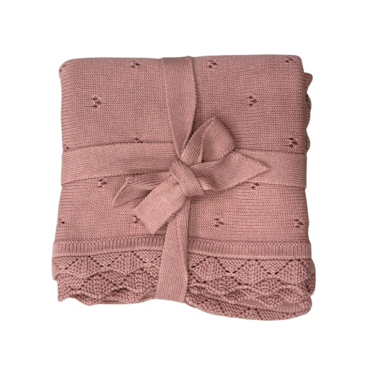 Knit Blanket - Rose