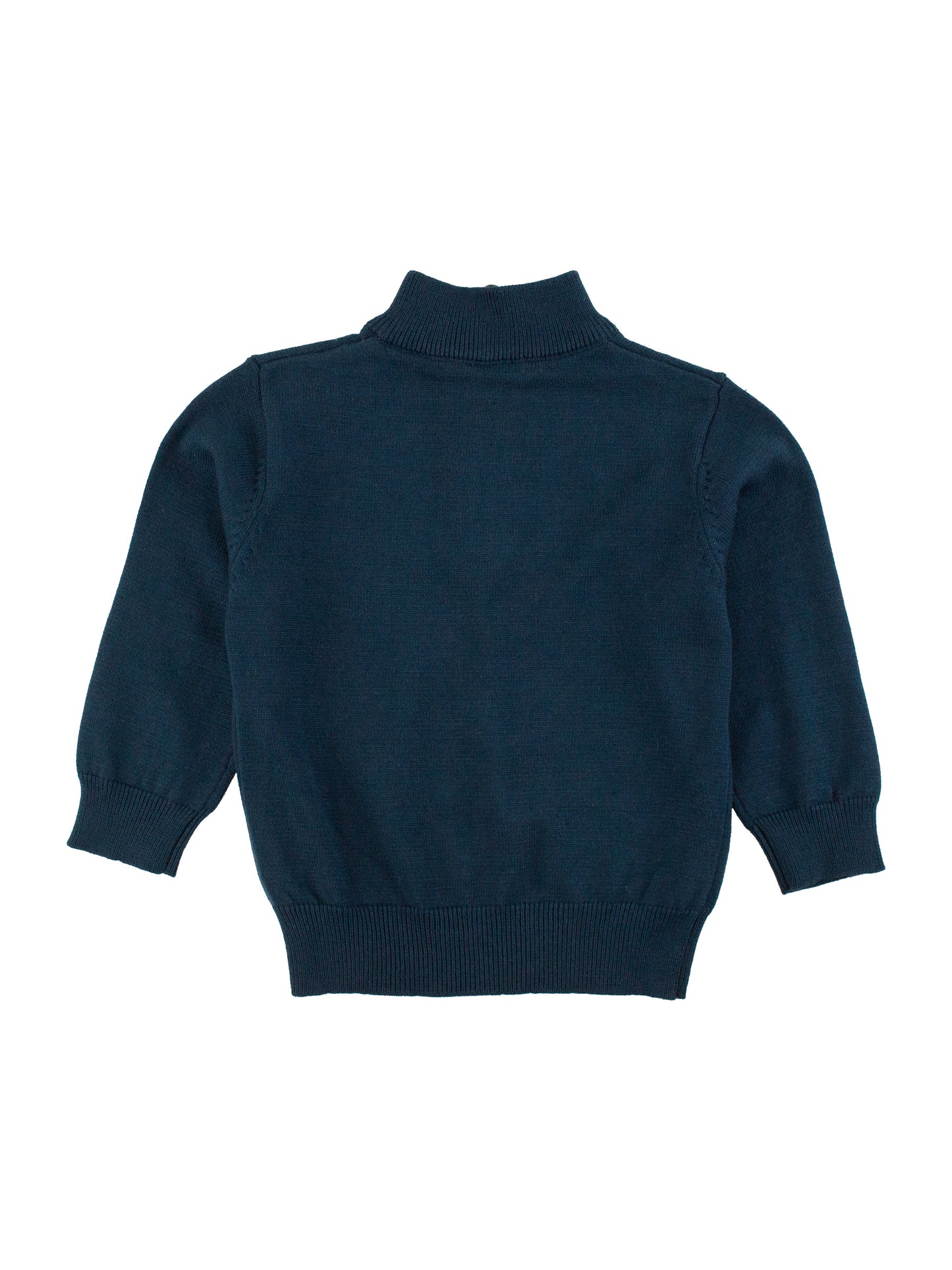 Navy Quarter-Zip Sweater
