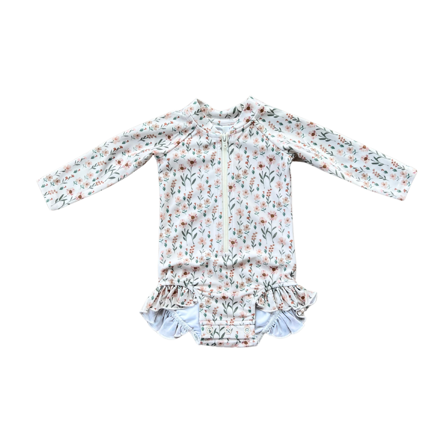 Daisy Field Rashguard Swimsuit