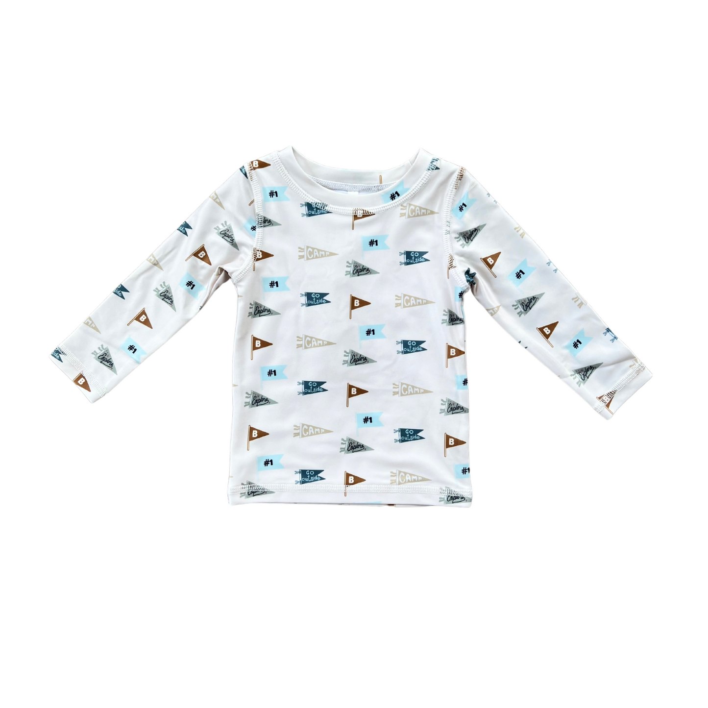 Retro Banner Rash Guard