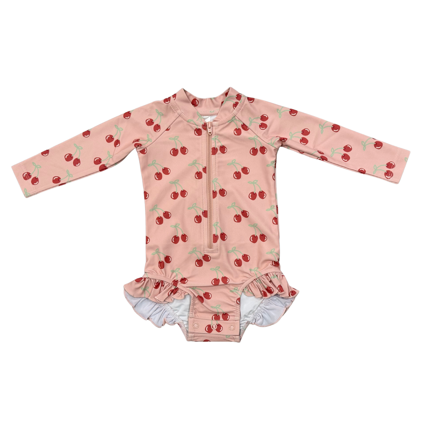 Cherry Rashguard Swimsuit