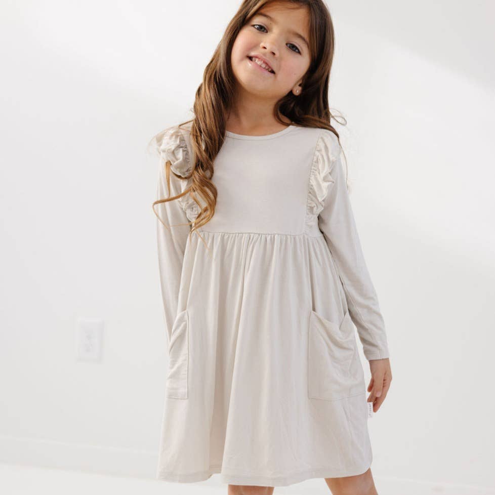 Creamy Stone Bamboo Dress
