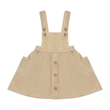 Tan Overall Dress