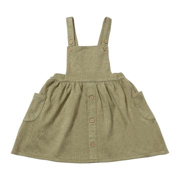 Green Overall Dress