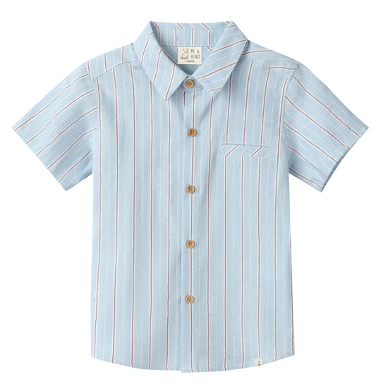 Red, White, & Chambray Shirt