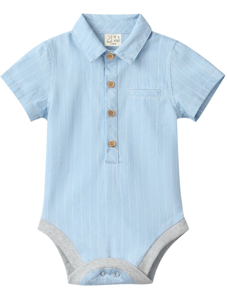Chambray Stripe Onesie