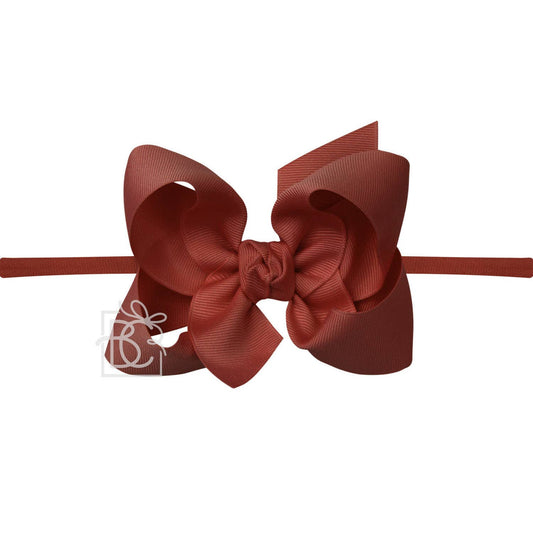 New Rust Headband Bow