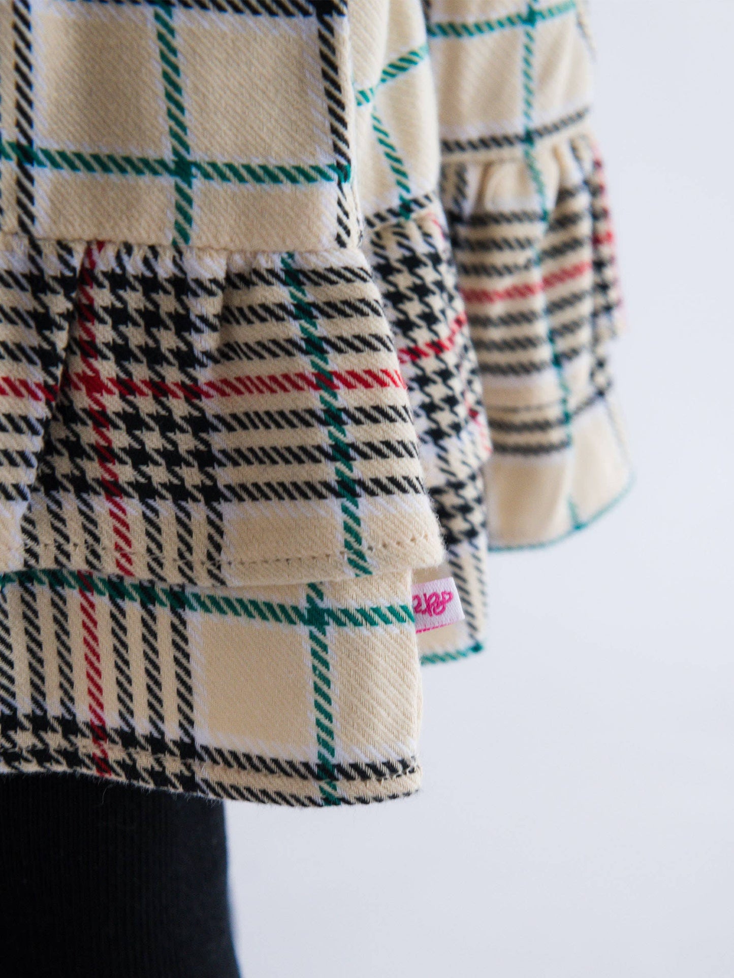 Tannen Plaid Bow Dress