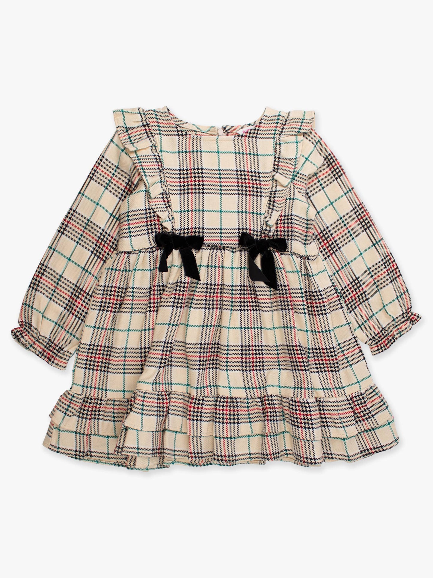 Tannen Plaid Bow Dress