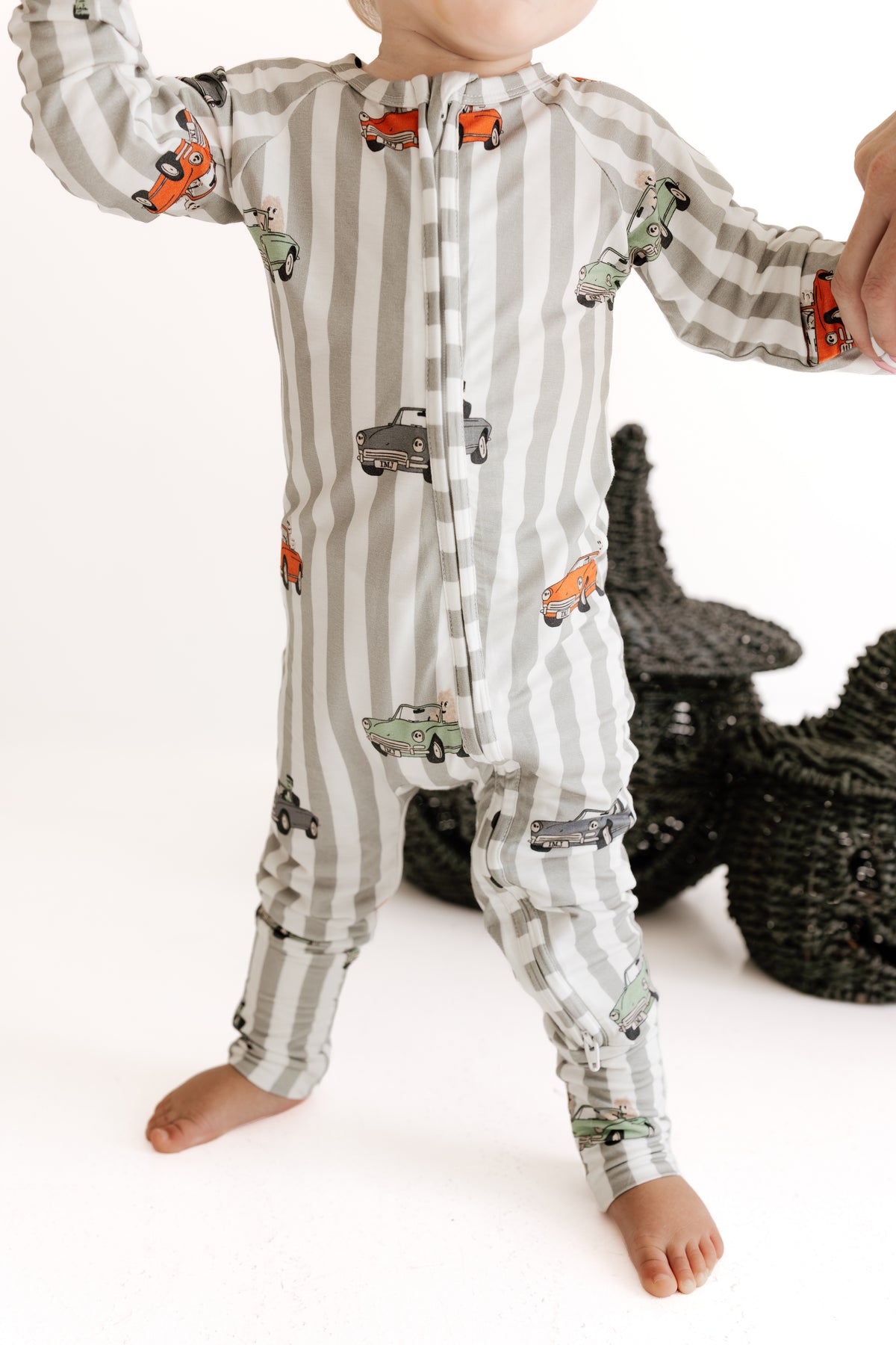 Spooky Little Riders Zipper Romper
