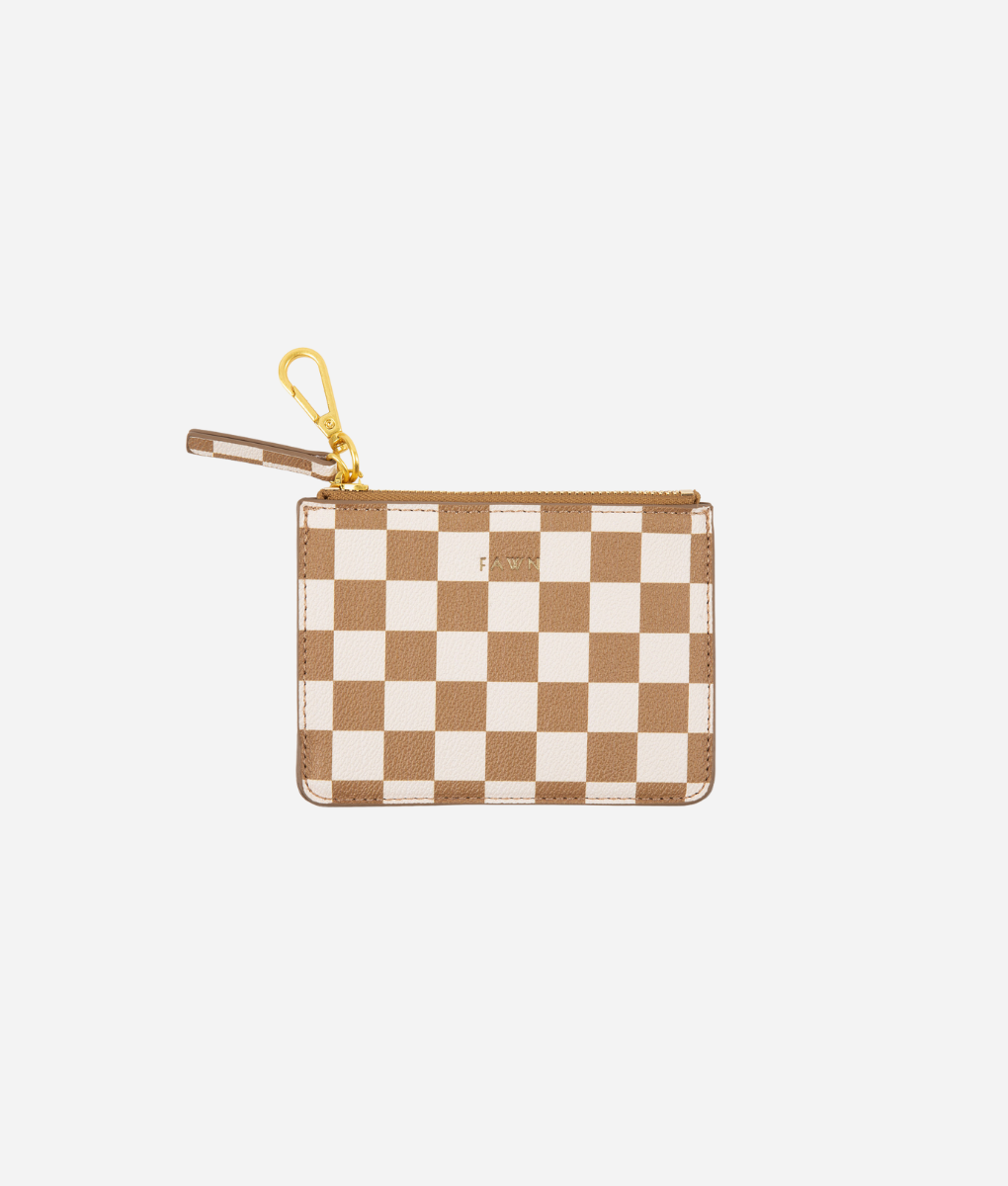 The Wallet Pouch - Camel Check