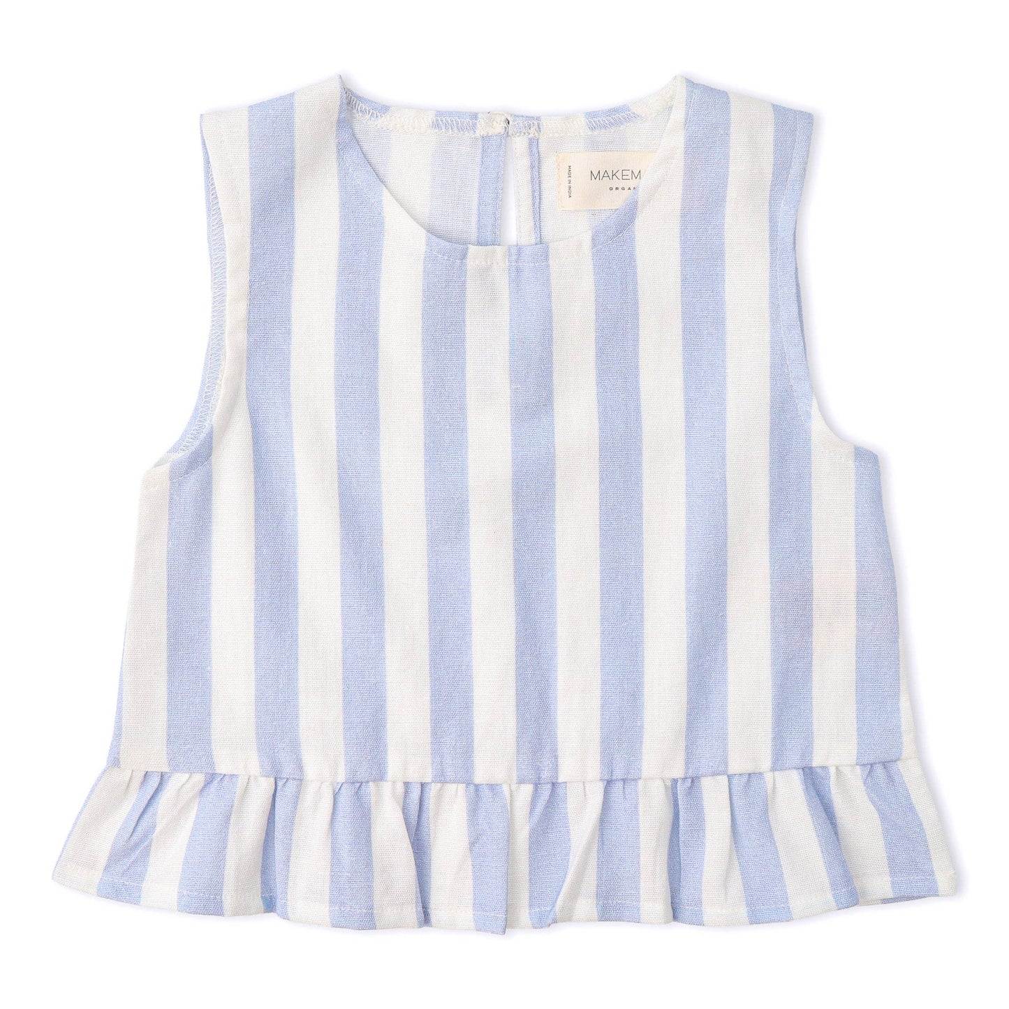 Blue Stripes Pants Set