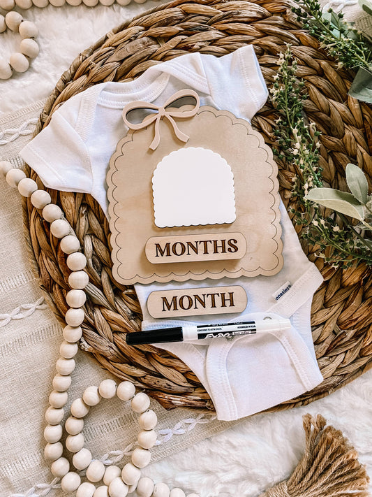 Dainty Bow Milestone Dry Erase Sign