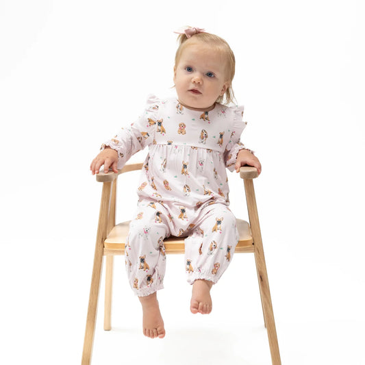 Bestie Dogs Ruffle Romper