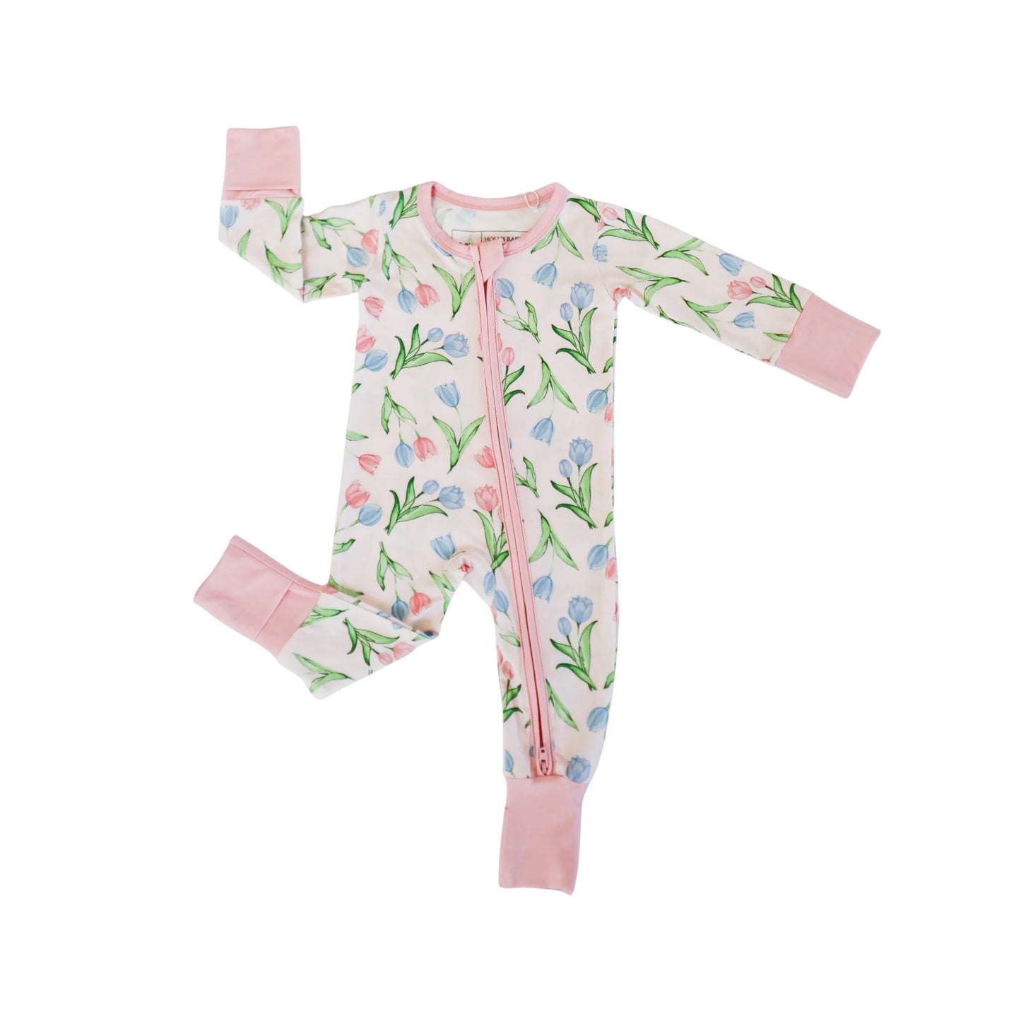 Tulips Zipper Romper