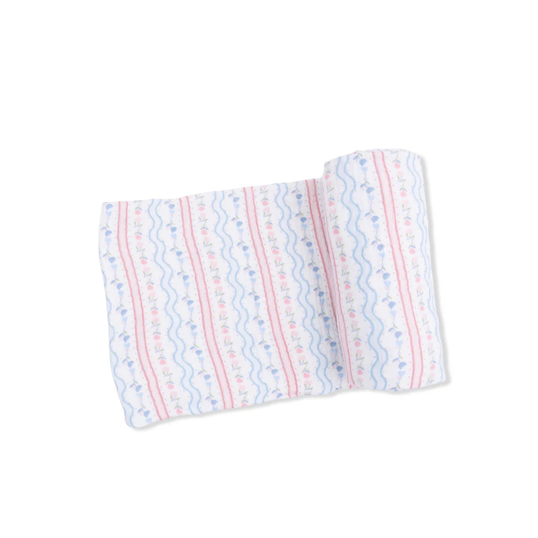 Tulip Stripe Muslin Swaddle